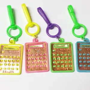 Plastic Charm Calculator w/ Clip Holder Party Favor Vending Gift Pinata Fun Favours Gift Toys Bags Novelty wholesales