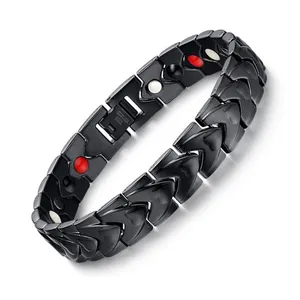 Bracelets And Bangles Men Major Stainless Steel Jewelry Japanese Magnetic Bracelet Bangle Wholesale