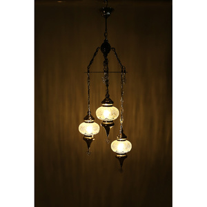 Lustres à économie d'énergie natifs turcs de conception ottomane spéciale avec <span class=keywords><strong>3</strong></span> verres certifiés CE - Product Image 2