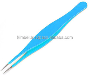 Pince à épiler professionnelle en acier inoxydable de précision avec pointe pointue poignée confortable pour l'épilation des poils incarnés - Product Image 5