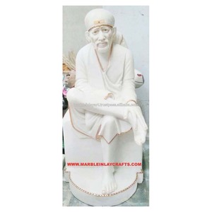 White Marble Sai Baba Statue - Product Image 1