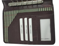 Carpeta de archivo de cuero genuino Unisex, tamaño A4, alta calidad, moderna, logotipo personalizado, estilo