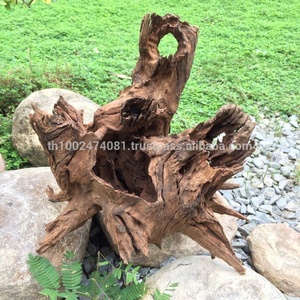 Pot de fleurs en forme de souche d'arbre naturelle - Product Image 4