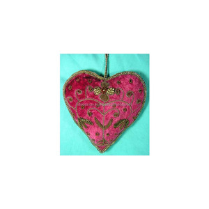 Ornement en forme de cœur pour décorations de Noël - Product Image 1