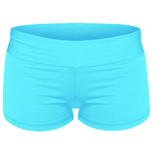 Pantalones cortos deportivos antibacterianos Anti-UV de cintura alta para mujer, transpirables, de secado rápido, con patrón sólido para Yoga y correr - Product Image 1