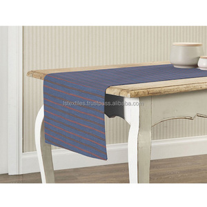 Caminos de mesa rectangulares de algodón probados 100% para mesas redondas - Product Image 5