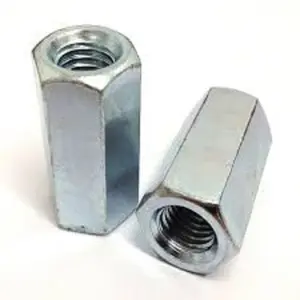 wholesale Price Long Coupling Nut Carbon Steel Galvanized Long Hex Coupling Nut for Industrial Used at Wholesale Price