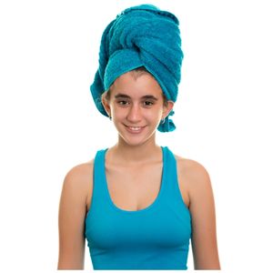 New Elegant Design Turban <b>Towels</b> Supplier in India 100% Cotton <b>Turkish</b> Hair <b>Towel</b> at Factory Price for Hot Sale - Product Image 4