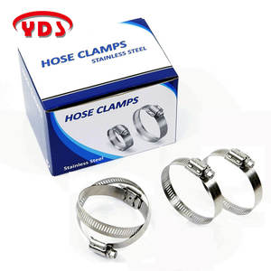 Adjustable American Type Stainless Steel Hose <b>Clamp</b> Inch to Metric Measurement System - Product Image 4