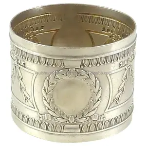 Porte-serviettes en argent sterling antique - Product Image 1