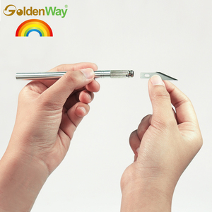 ใบมีดแบบถอดเปลี่ยนได้,ใบมีดตัดโลหะสำหรับงานอดิเรกงานฝีมือจำนวน6ใบ - Product Image 3