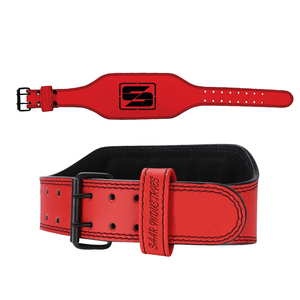 เข็มขัดหนังแท้สำหรับออกกำลังกายเข็มขัดยกน้ำหนักสไตล์ใหม่ - Product Image 6