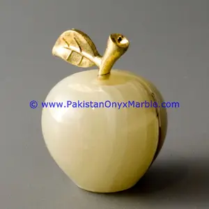 ONYX APPLE WITH BRASS <b>LEAF</b> HANDICRAFTS - Product Image 1