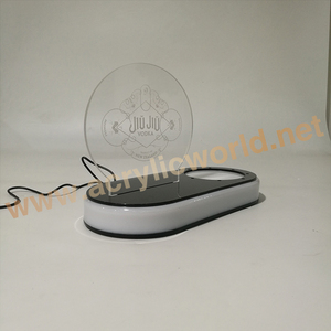 Présentoir de bouteilles de vin en acrylique, comptoir d'exposition de vin en acrylique éclairé par led - Product Image 5