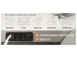 Prise de TABLE TV usb, pour salle de conférence - Product Image 3