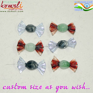 Décorations artificielles de noël en verre de murano, toaks fait à la main, - Product Image 2