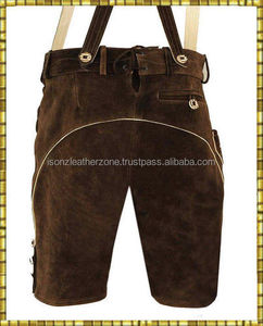Costume de bière bavarois traditionnel pour hommes, Lederhosen allemand de Munich pour l'Oktoberfest, bretelles - Product Image 5