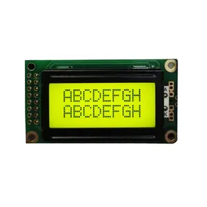 OEM 8x2 character small size COB monochrome STN lcd display