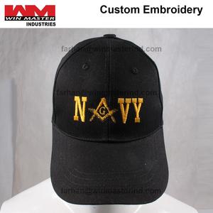 Negro elegante azul marino bordado accesorios masónicos-Cap sombrero - Product Image 2