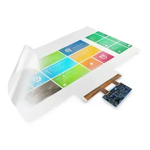 Écran tactile transparent lcd interactif, 32 pouces, USB, film en aluminium