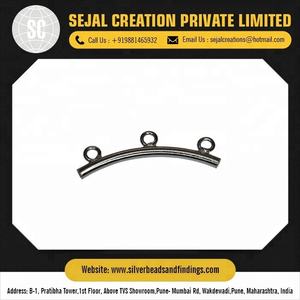 925 Tubes d'extrémité en argent prêts à l'emploi Résultats de bijoux en gros Tubes d'extrémité en argent sterling pour cordons - Product Image 6