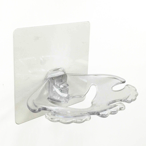 Support de pommeau de douche de forme carrée avec conception adhésive en plastique - Product Image 3