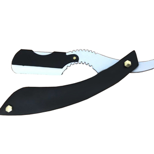 Maquinilla de afeitar recta de peluquero de hoja reemplazable con bloqueo oscilante Producto de calidad premium - Product Image 1