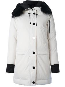 เสื้อแจ็คเก็ตผ้าฝ้ายสีขาวสำหรับผู้หญิง,เสื้อแจ็คเก็ตผ้านวมมีซิปแฟชั่นทำจากโพลีเอสเตอร์ตามสั่งสำหรับผู้หญิง - Product Image 3