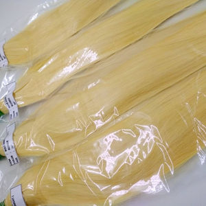 Shevan — perruque naturelle lisse Blonde, cheveux Remy, couleur pure, sans synthétique - Product Image 1