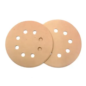 Sanding Paper Sanding Disc 100pcs 60 80 120 150 220 Grit 5 Inch 8 Holes Sandpaper Assortment - SATC Hook And Loop Orbit Sander Paper