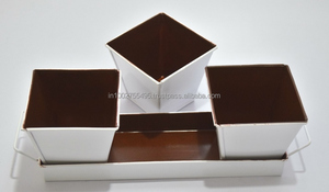 Juego de Macetas de Jardín Grandes y Pequeñas de Estilo Americano, Galvanizadas en Amarillo, Macetas para Plantas de Exterior, Diseño de Macetas para Flores, Uso Doméstico - Product Image 2