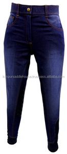 Culottes d'équitation en denim et jodhpur pour l'équitation Ensembles et accessoires de qualité supérieure - Product Image 2