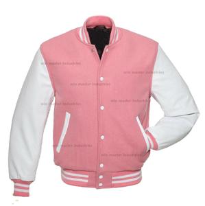 Chaqueta de béisbol de manga larga con estampado personalizado para hombre, chaqueta lisa de color blanco para hombre - Product Image 1