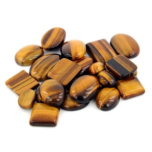 เครื่องประดับพลอยตาเสือธรรมชาติแบบเหลี่ยมเพชรพลอยแบบหลวมได้รับการรับรองจากเงินอินเดียหินหลวม - Product Image 1