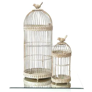 Cage à oiseaux décorative en métal