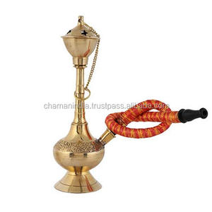 Cachimba Chaman India de Latón Lacado Tipo Recto Modelo 25809 - Product Image 1