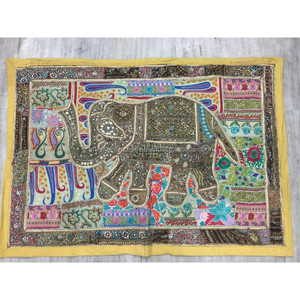 Traditional Wall Hanging Tapestry Indian <b>Vintage</b> Art <b>Curtain</b> Home Wall Decor Backdrop Art Handmade Wall Hanging Patchwork - Product Image 3