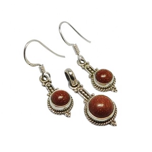 ต่างหูพลอย925แฟชั่นงานทำมือสำหรับผู้หญิงต่างหูเงินสเตอร์ลิงธรรมชาติดวงอาทิตย์สำหรับเครื่องประดับผู้หญิง - Product Image 1