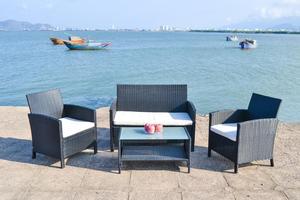 Ensemble canapé et mobilier d'extérieur en rotin, mobilier de maison en Poly - Product Image 5