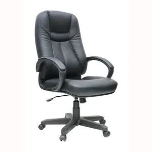 Прочный кожаный офисный стул из Малайзии класса премиум для жесткого менеджера