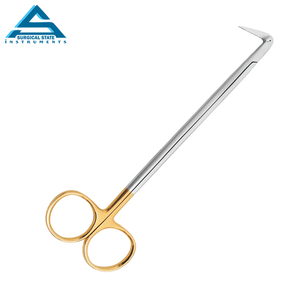 Haute qualité J2 courbé demi-plaqué or en acier inoxydable cisailles d'opération en gros dissection base Instruments chirurgicaux - Product Image 5
