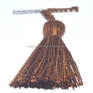 MINI borla de COLOR marrón para multiusos, refractex y fabricación por suministro a granel, hecho en la India - Product Image 1