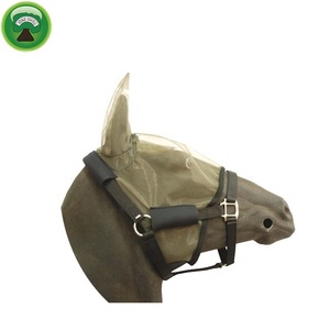Máscara Antimoscas para Caballos de Malla de PVC Marrón con Orejas - Product Image 4