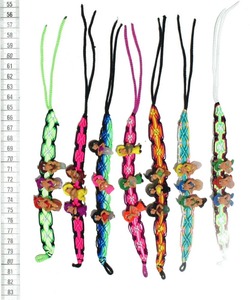 Pulsera de macramé de seda tejida con tres brujas, accesorios para disfraz de Halloween, joyería colorida de Perú - Product Image 2