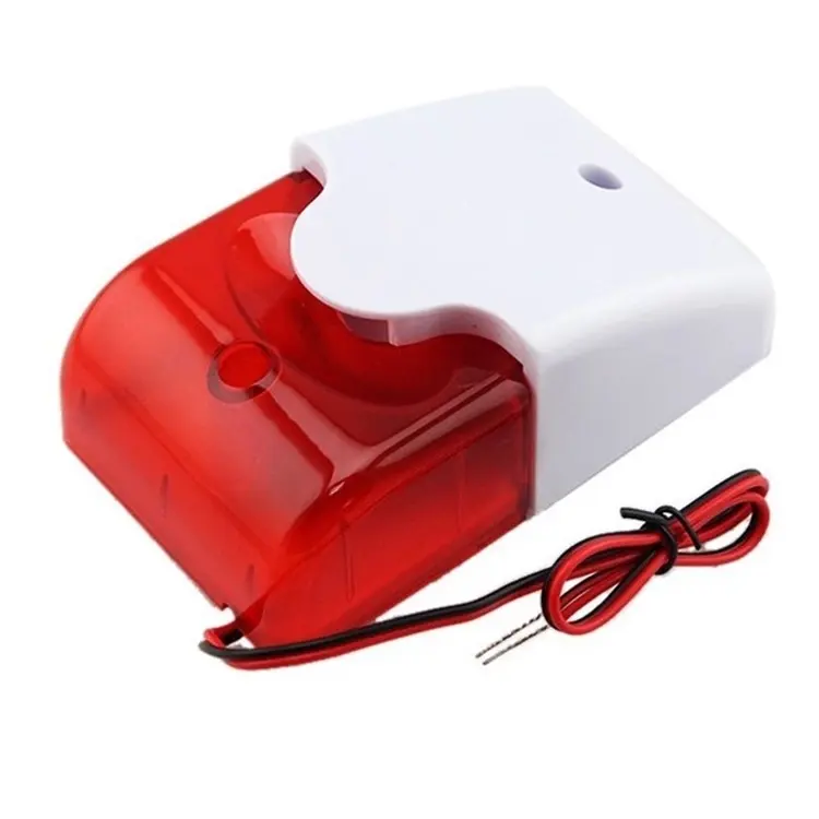 Fire strobe siren, 12V fire alarm siren 110db