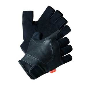 Gants de vélo unisexes pour hommes, demi-doigts, en cuir, protection UV, respirants, légers - Product Image 3