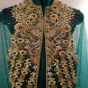 Caftán nupcial marroquí de diseño para boda, caftán de trabajo con cristales pesados, 2018 - Product Image 2
