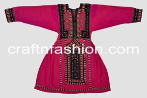 Tradicional Vintage bordado a mano Balochi Top y Kuchi Frock-Vestido Balochi bordado a mano ELEGANCE MEGH CRAFT Marca En stock - Product Image 4