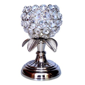 Tendance Cristal T Lumière Titulaire En Aluminium À La Main De Table Bougeoir Fabricant Tea Light Bougeoir - Product Image 1