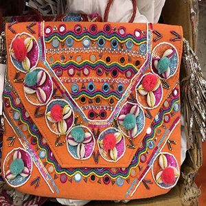 Pochette traditionnelle gitane Style bohème, sac à main perlé à enveloppe - Product Image 2